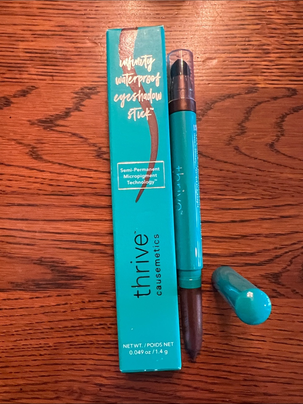 Thrive Riji Infinity Waterproof Eyeshadow Stick- cocoa shimmer, vegan, hydrating